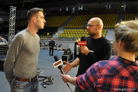 Mark Selby - I miejsce w światowym rankingu odpowiada na pytania dziennikarzy, fot.: Dorota Nelke