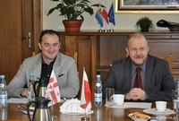 Przewodniczący Rady Miasta Rustavi Kakhaber Gurgenidze oraz wiceprezydent Gdyni Marek Stępa, fot. Michał Kowalski