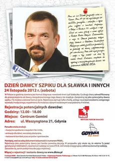 Dzień dawcy szpiku dla Sławka i innych