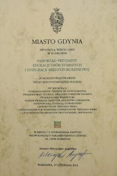 Gdyński samorząd najbardziej przyjazny dla senior&oacute;w