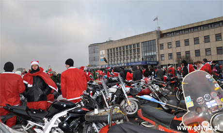 Mikołaje na motocyklach 2012 Fot. Małgorzata Omachel Kwidzińska