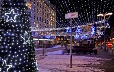 świąteczna iluminacja na Placu Kaszubskim