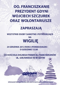 Gdyńska wigilia - plakat