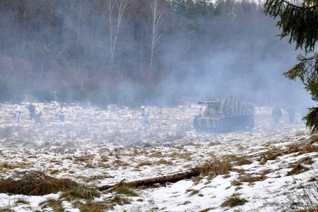 Inscenizacja bitwy o Ardeny, fot. Dorota Nelke