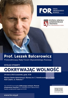 Spotkanie z profesorem Leszkiem Balcerowiczem