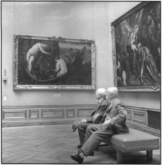 Zuzanna i starcy muzeum w Dreźnie, 1967, fot. Krystyna Łyczywek