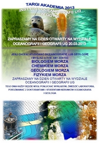 Dzień Otwarty Instytutu Oceanografii Dzień Otwarty Instytutu Oceanografii