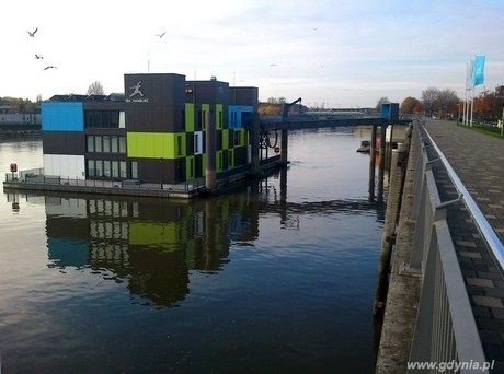 Pływający infobox IBA Dock w Hamburgu, Fot. Krzysztof Romański
