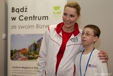 Sylwia Gruchała spotkała się z gdyńskimi wolontariuszami, fot. Centrum Handlowe Wzgórze