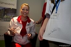 Sylwia Gruchała spotkała się z gdyńskimi wolontariuszami, fot. Centrum Handlowe Wzgórze