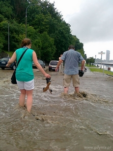 30.06.2012 r. - Gdynia po oberwaniu chmury Fot. Stowarzyszenie Instytutu Informacji Publicznej