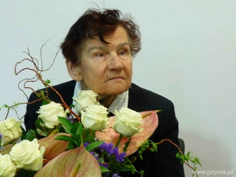 Krystyna Chojnowska-Liskiewicz na spotkaniu z historią OSTAR, fot. Ostar Gdynia