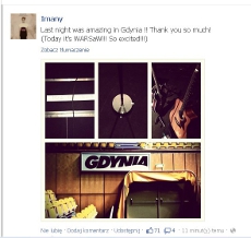 Imany na facebooku o Gdyni