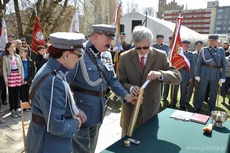 Uroczyste wmurowanie kamienia węgielnego pod pomnik Marszałka Józefa Piłsudskiego, fot. Michał Kowalski