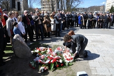Uroczyste wmurowanie kamienia węgielnego pod pomnik Marszałka Józefa Piłsudskiego, fot. Michał Kowalski