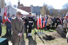 kamień węgielny pod budowę pomnika marszałka Piłsudskiego