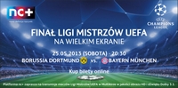 Finał Ligi Mistrzów UEFA 2013 na żywo z Wembley tylko w Multikinie!