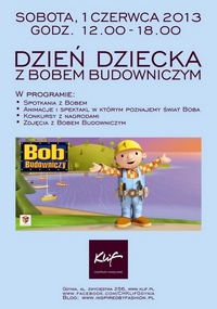 Dzień Dziecka z Bobem Budowniczym w CH Klif Gdynia