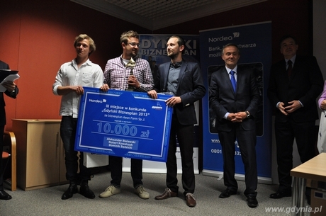 Laureaci III miejsca - Aleksander Bielawski, Robert Kowalczyk, Dominik Sędzicki, fot. Krzysztof Romański