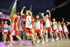 klub taneczny Świat Tańca podczas ceremonii otwarcia
