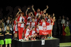 Klub taneczny Świat Tańca podczas ceremonii otwarcia mistrzostw świataw Chorwacji - materiały prasowe klubu