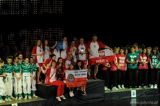Klub taneczny Świat Tańca podczas ceremonii otwarcia mistrzostw świataw Chorwacji - materiały prasowe klubu