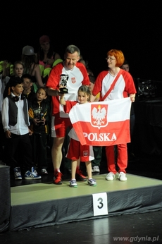 Klub taneczny Świat Tańca podczas ceremonii otwarcia mistrzostw świataw Chorwacji - materiały prasowe klubu