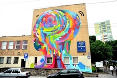Nowe murale na gdyńskich budynkach, fot. Alka Murat