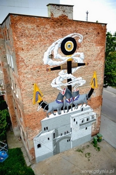 Nowe murale na gdyńskich budynkach, fot. Alka Murat