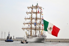 Pożegnanie żaglowca Cuauhtemoc, fot. Dorota Nelke