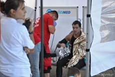 Vladimir Dyatchin jako drugi zameldował się na mecie BCT Gdynia Marathon, fot. Michał Kowalski