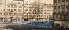 widok na plac z ul. Dworcowej (od strony Dworca PKP)