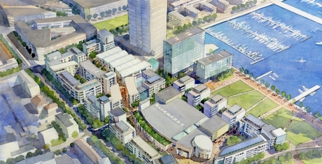 Projektowane budynki w ramach inwestycji Gdynia Waterfront
