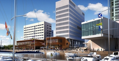 Projektowane budynki w ramach inwestycji Gdynia Waterfront