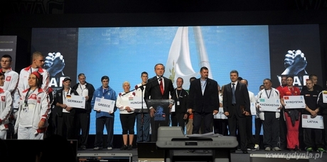 Otwarcie XXXV Mistrzostw Świata w Siłowaniu na Ręce - Gdynia 2013, fot. Dorota Nelke
