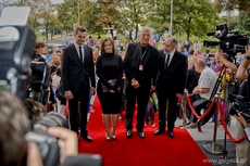 Antoni Pawlicki, Jowita Budnik, Krzysztof Krauze i Zbigniew Waleryś na 38 Gdynia film Festiwal, fot. Maciej Czarniak