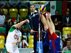 Mecz Bułgaria - Czechy w Hali Sportowo-Widowiskowej Gdynia, fot. Dawid Linkowski