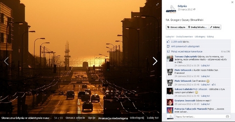 Zdjęcie Grzegorza Cezarego Skwarlińskiego z widokiem na ul. 10 lutego polubiło 2209 osób