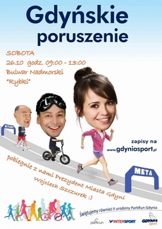 Wielki trening Gdyńskiego Poruszenia z prezydentem Wojciechem Szczurkiem