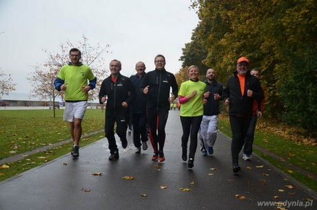 Trening Gdyńskiego Poruszenia z prezydentem Wojciechem Szczurkiem, fot. GOSiR