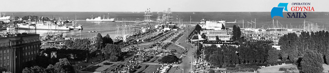 Panorama Gdyni podczas zlotu w 1974 roku  Fot. Hanna Wasielke - Cieślak