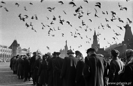 Plac Czerwony, Moskwa 1957, fot. Władysław Sławny