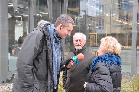 Gdynianie pozdrawiają bliskich na antenie Radia Gdańsk, fot. Michał Kowalski