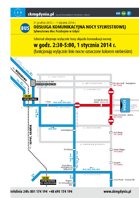 Komunikacja miejska w sylwestrową noc - etap 3