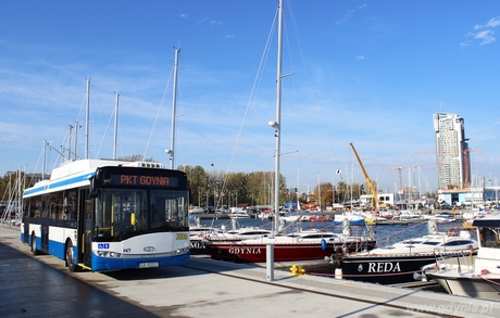 Trolejbus z napędem dodatkowym, fot. Michał Stodolski / PKT Gdynia