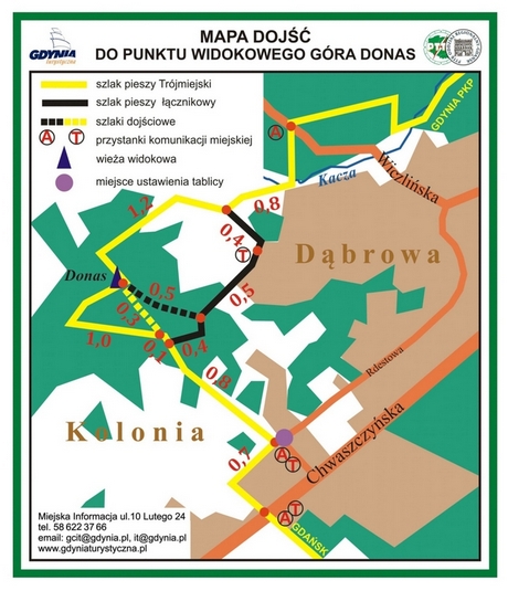 Dojście do wieży widokowej na Górze Donas