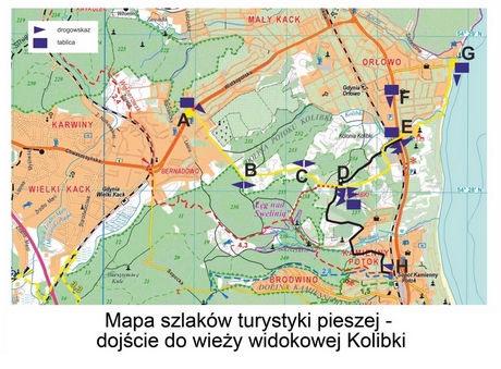 Dojście do wieży widokowej na Kolibkach