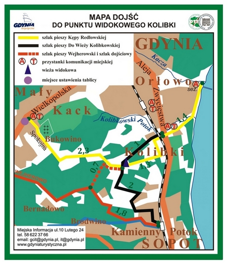 Dojście do wieży widokowej na Kolibkach