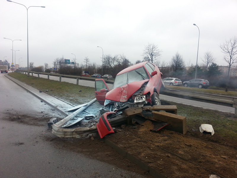 Groźny wypadek drogowy