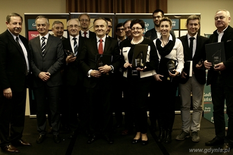 Prezydent Wojciech Szczurek otrzymał nagrodę Basket Partner 2014, fot. Wojciech Figurski/058sport.pl